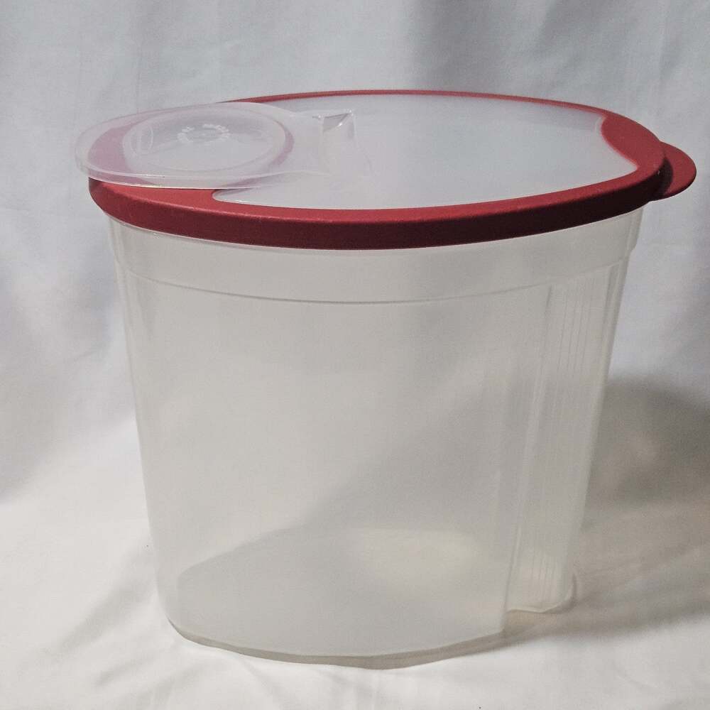 Rubbermaid Flex & Seal 1.5 Gallon 24 Cup Cereal Keeper Red Lid USA